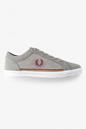 Grey Fred Perry Baseline Men's Shoes | PH 1114ZUTG